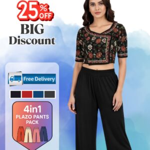 100% Cotton Rayon Palzo Pants 4in1